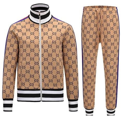 gucci tracksuit blue|gucci men's tracksuit.